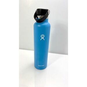 Hydro Flask Water Bottle Insulated Stainless Steel Non Spill Leakproof 24oz Blue